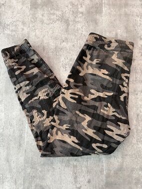 Camo cargo Pants Mens M Camo  Casual Streetwear  Distressed Green